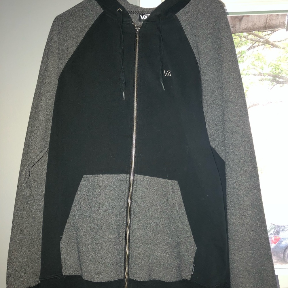 Black and gray vans jacket